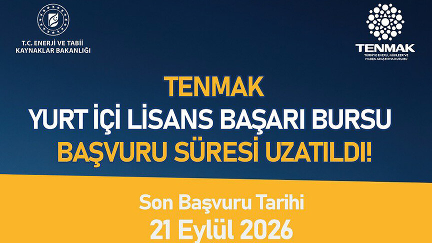 TENMAK lisans başarı bursu programı başvuru süresi 21 Eylül'e kadar uzatıldı haber görseli
