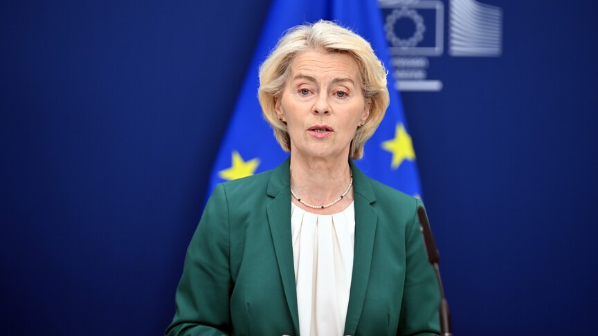 Ursula von der Leyen and Mark Rutte hold joint media briefing on EU-NATO defense ties