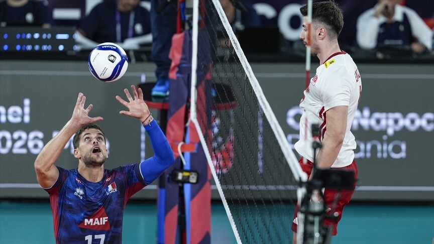 A Milli Erkek Voleybol Takımı, Fransa'ya 3-0 mağlup oldu haber görseli