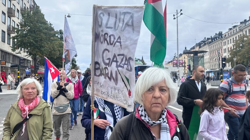 İsveç'te İsrail'in Gazze ve Lübnan'a saldırıları protesto edildi haber görseli