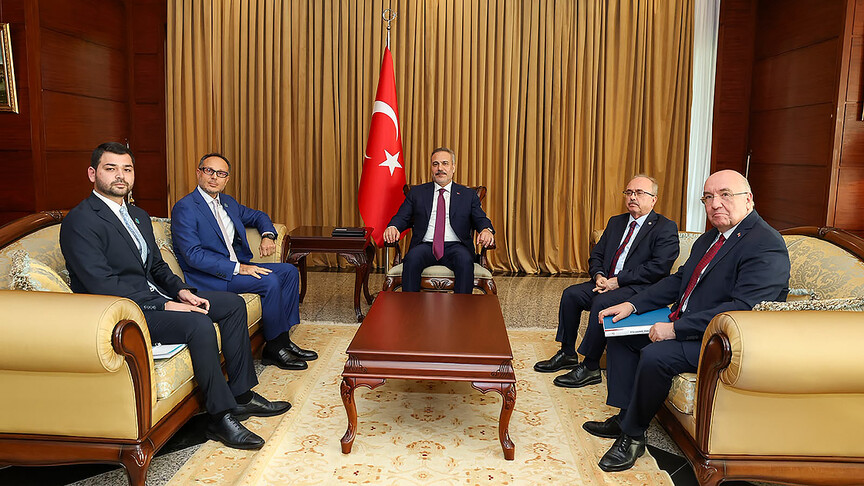 Bakan Fidan, TÜRKPA Genel Sekreteri Hasan'ı Bakü'de kabul etti haber görseli