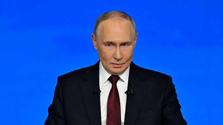 Putin says Russia has no aggressive intentions toward Europe, ready to restore relations