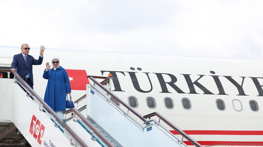 Cumhurbaşkanı Erdoğan, BM 81. Genel Kurulu'na katılmak üzere ABD'ye ulaştı haber görseli