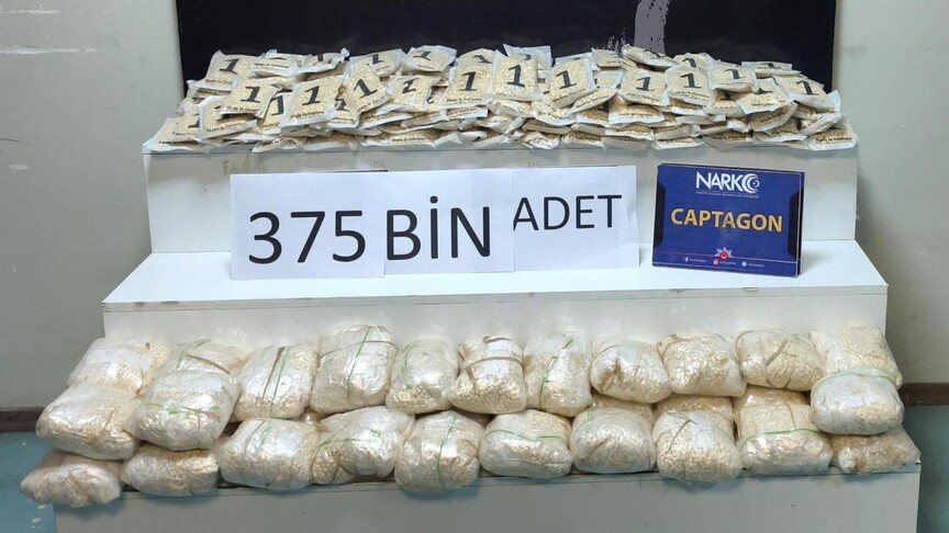 MİT koordinesindeki operasyonda 375 bin uyuşturucu hap ele geçirildi