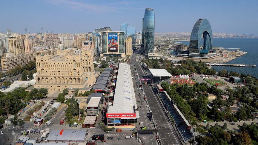 Bakü sokakları Formula 1 için 10. kez piste dönüştürüldü