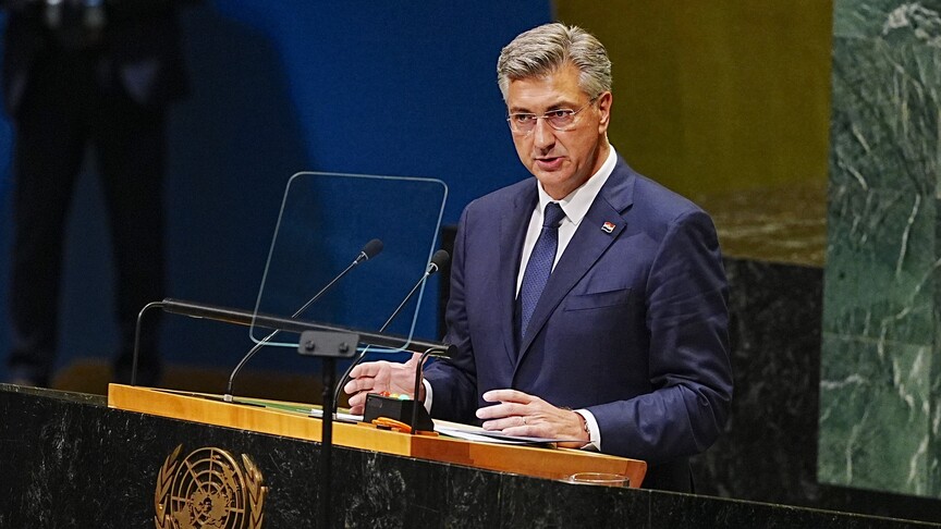 Croatian Prime Minister Criticizes Serbia at UN Over Honoring of Convicted War Criminal Mladic
