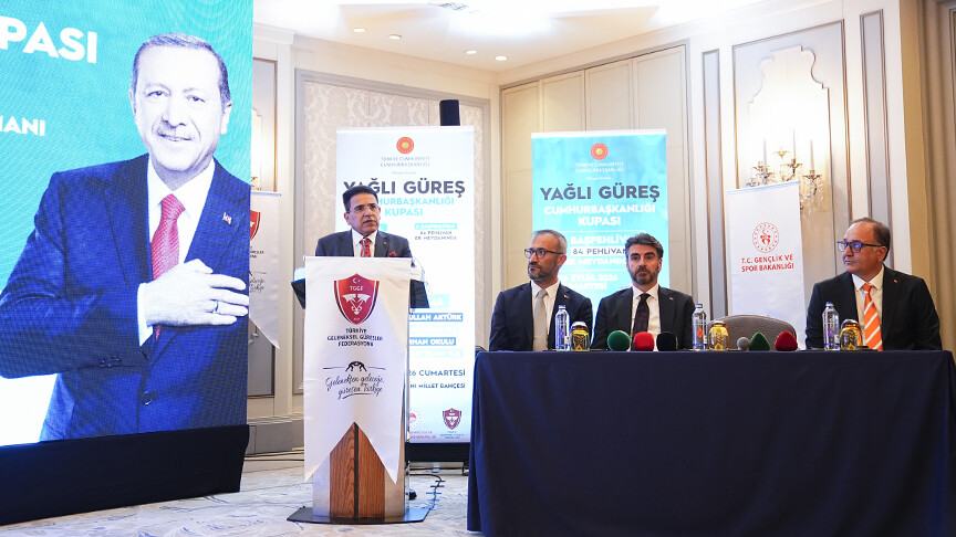 Yağlı Güreş Cumhurbaşkanlığı Kupası'nın basın toplantısı düzenlendi