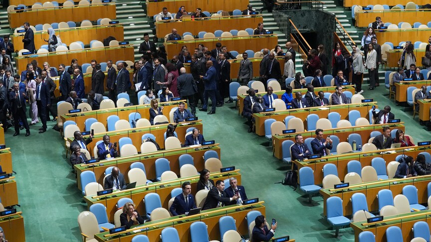 Israeli prime minister addresses UN as walkouts, protests in New York