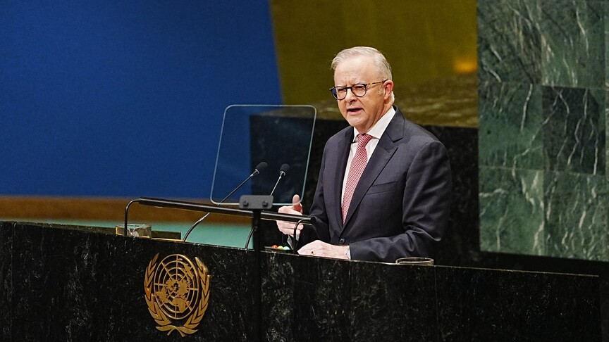 Australian PM Calls for Stronger International Action on Palestine and Iran at UN