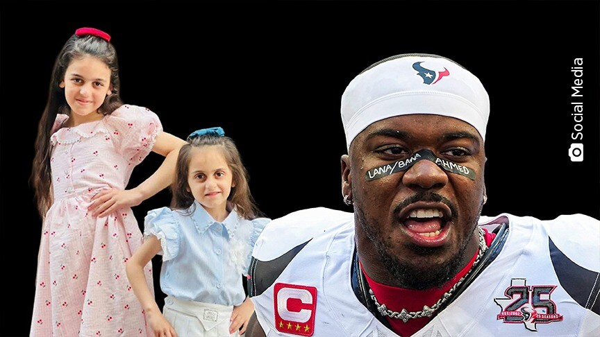 Reporte: Al-Shaair de los Texans continúa rindiendo homenaje a niños palestinos a pesar de las sanciones de la NFL