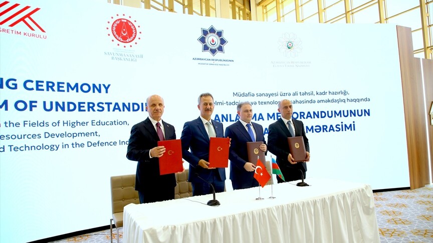 Azerbaycan ve Türkiye arasında savunma sanayisinde eğitim ve teknoloji işbirliği mutabakatı