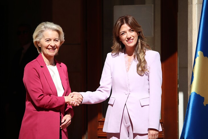 U D  Presidentja e Kosovës  Haxhiu priti në takim presidenten e KE së  Ursula von der Leyen
