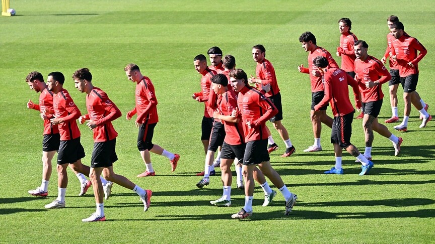 A Milli Futbol Takımı, İtalya maçının hazırlıklarını tamamladı