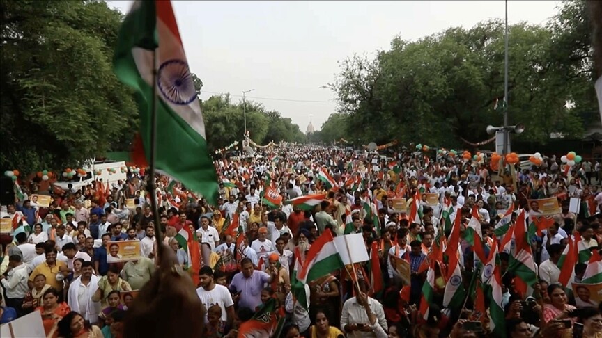 Indian opposition holds protest in national capital, seeks election chief’s resignation - Anadolu Ajansı