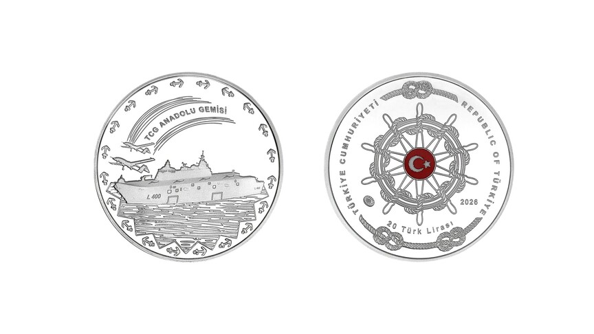 Darphane, TCG Anadolu için hatıra parası bastı