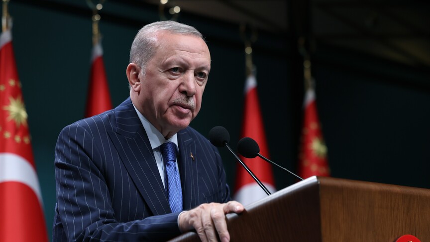 Cumhurbaşkanı Erdoğan'dan şehit polis Türkoğlu'nun ailesine başsağlığı mesajı