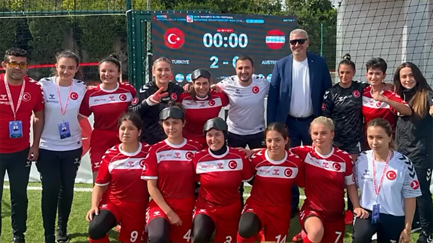 Görme Engelli Kadın Milli Futbol Takımı namağlup Avrupa şampiyonu oldu