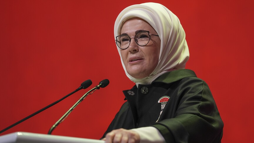 Emine Erdoğan: Gazze'de üç yıldır insanlığın gözü önünde bir halkın kökleri sökülmeye çalışılıyor