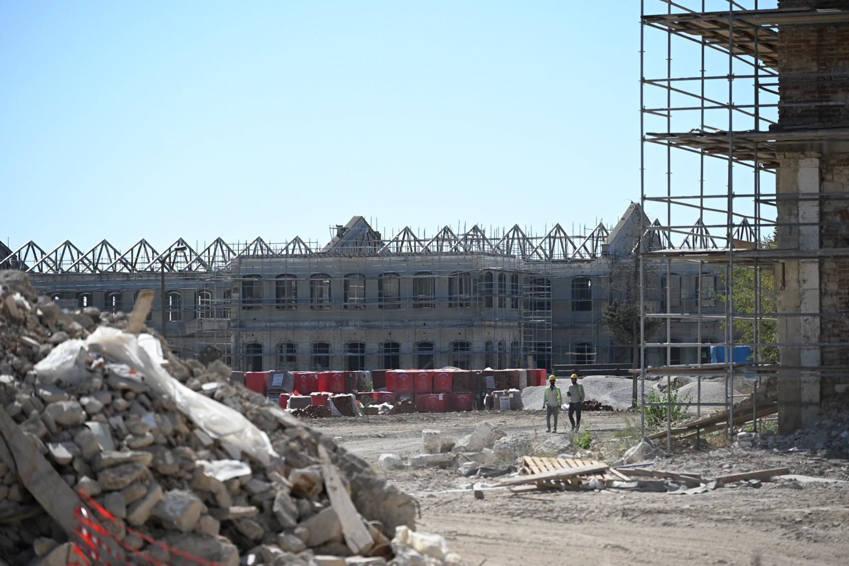 Edirne'de Asakir-i Mansure-i Muhammediye ordusu için kurulan tarihi askeri kışlanın restorasyonu sürüyor 1 Edirne'de Asakir-i Mansure-i Muhammediye ordusu için kurulan tarihi askeri kışlanın restorasyonu sürüyor