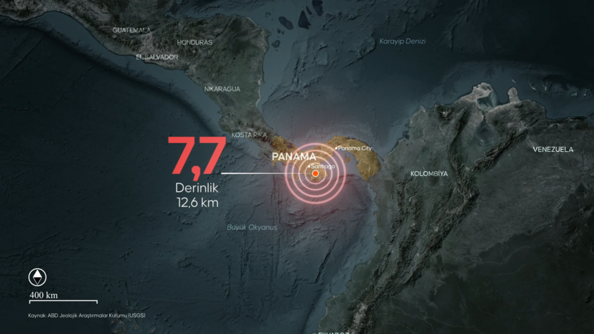 Panama'da 7,7 büyüklüğünde deprem haber görseli