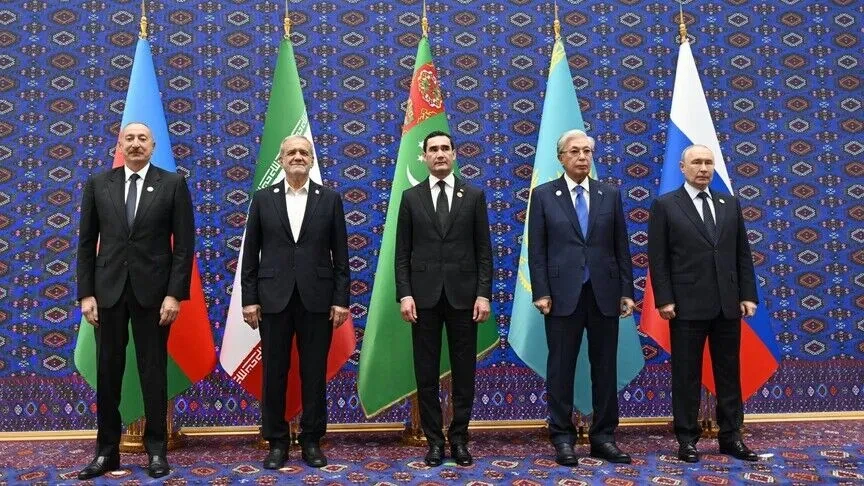 Presidentët e Iranit  Rusisë dhe Azerbajxhanit diskutojnë zgjerimin e bashkëpunimit trepalësh në Turkmenistan