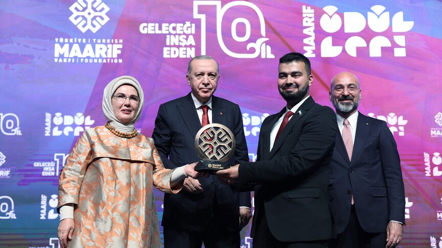 Emine Erdoğan, Türkiye Maarif Vakfının 10. kuruluş yıl dönümünü kutladı