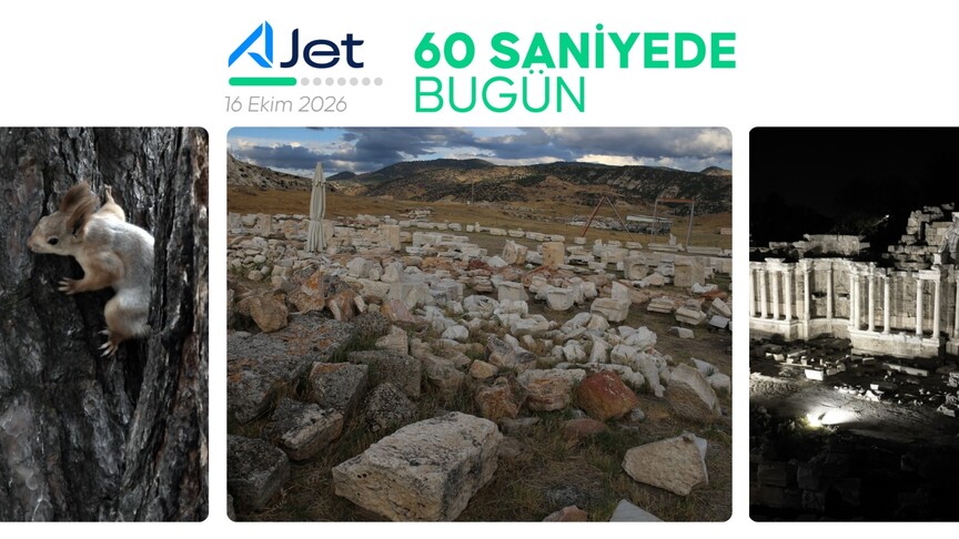 60 saniyede bugün (16 Ekim 2026) haber görseli