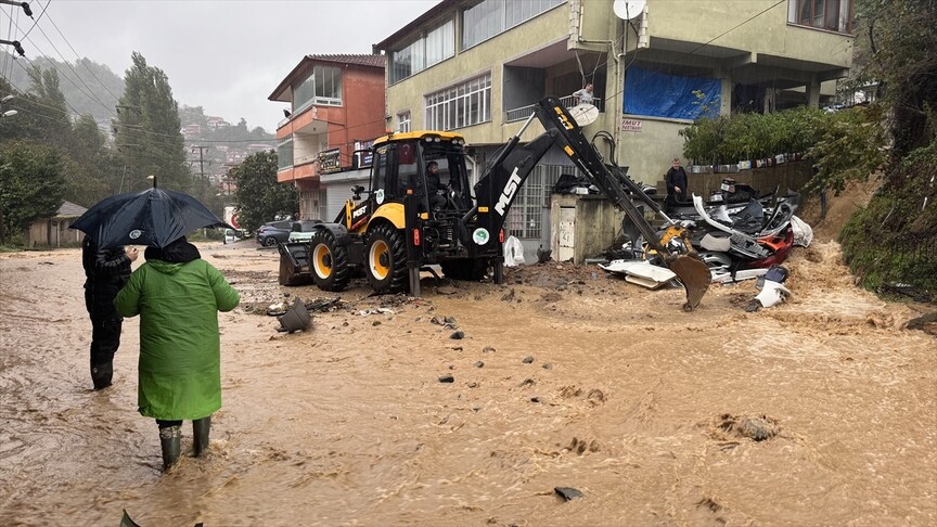 Zonguldak'ta sağanak etkili oldu