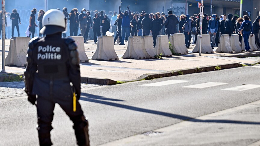 Belgian student accuses police of racist abuse during protests in Liege