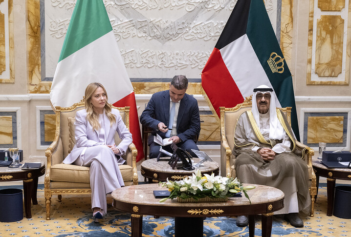 أمير الكويت وميلوني يبحثان تعزيز التعاون الاقتصادي والدفاعي