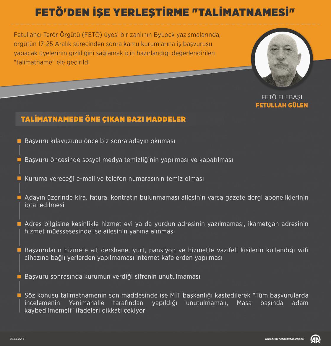 FETÖ'den iş başvurusu "talimatnamesi"