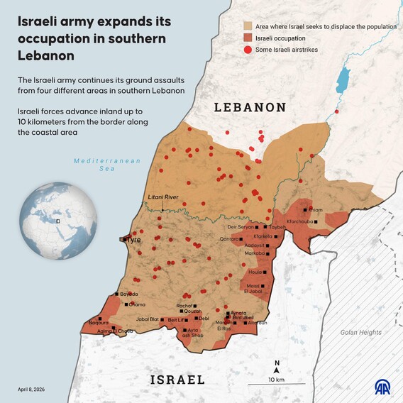 Israeli army expands its occupation in southern Lebanon