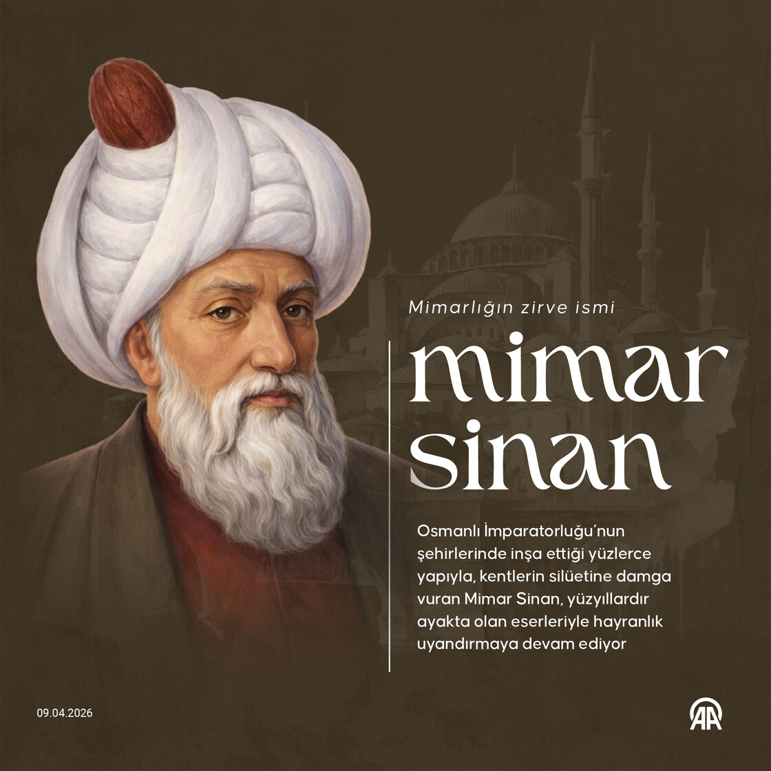 Mimarlığın zirve ismi: Mimar Sinan