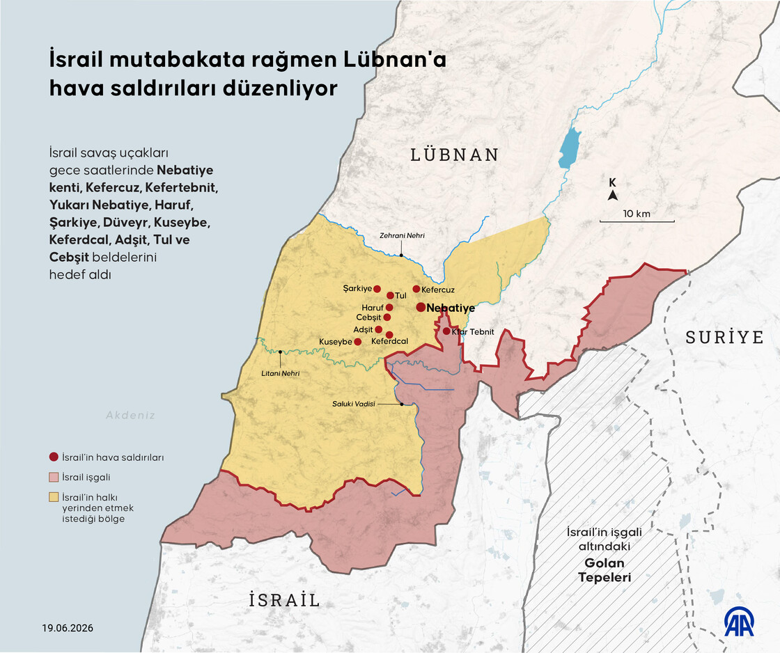İsrail ordusu, ABD-İran mutabakatına rağmen Lübnan'a hava saldırıları düzenliyor
