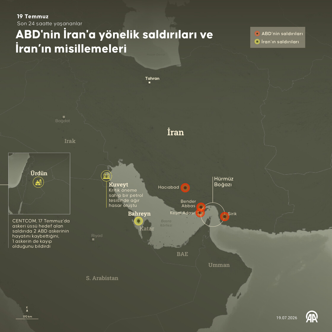 ABD'nin İran'a yönelik saldırıları ve İran’ın misillemeleri