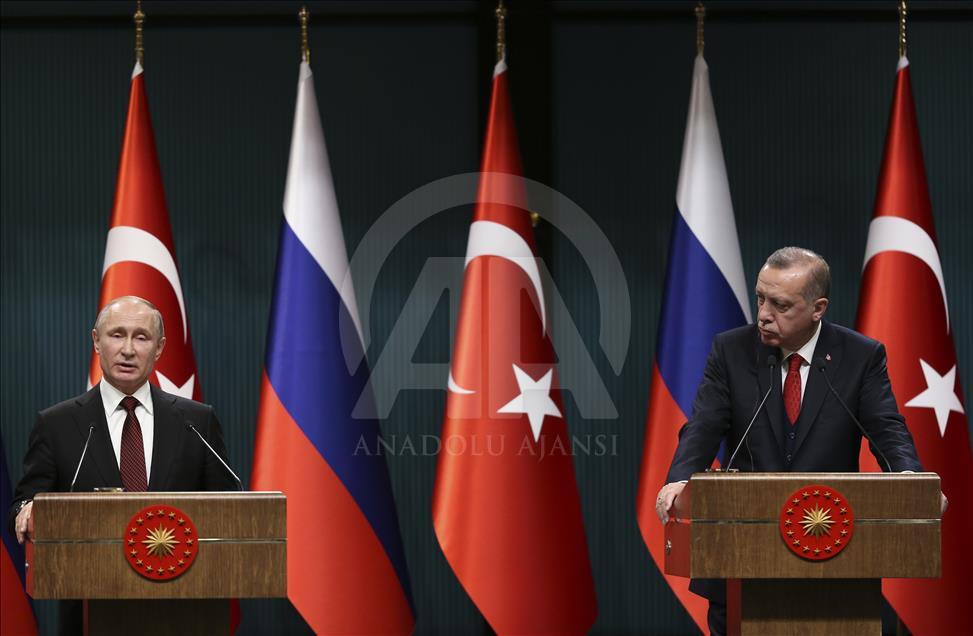 Erdogan - Putin mengadakan konferensi pers di Ankara