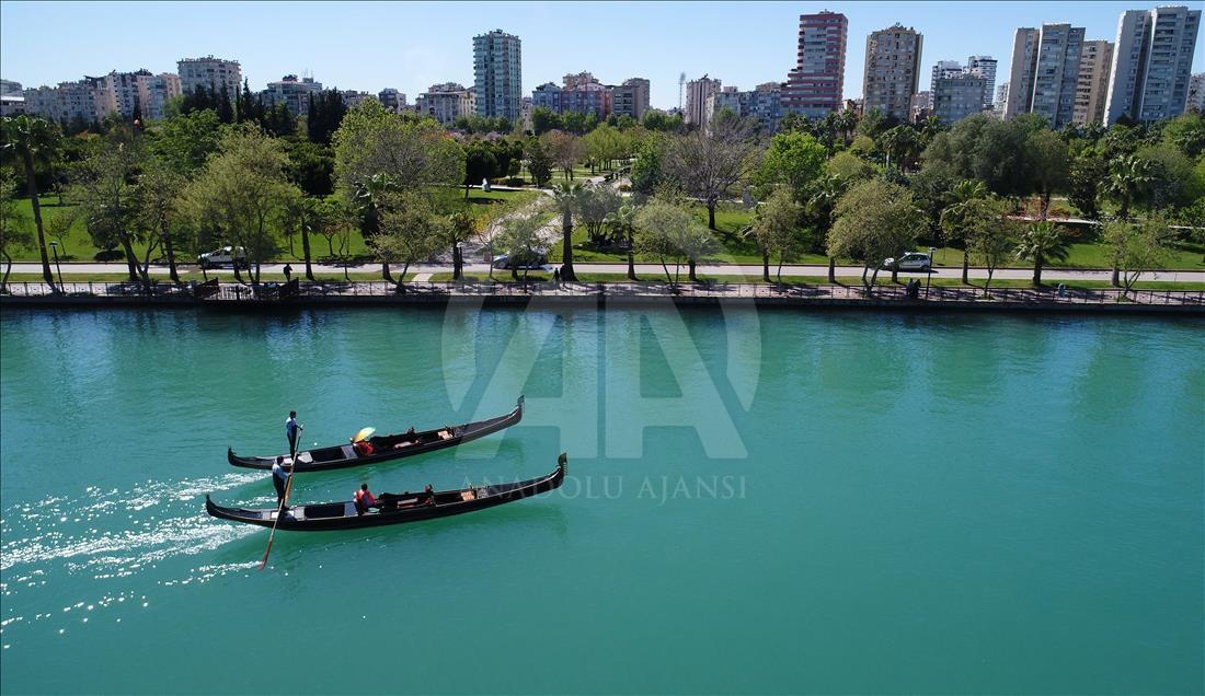 Seyhan Nehri gökyüzünden görüntülendi 