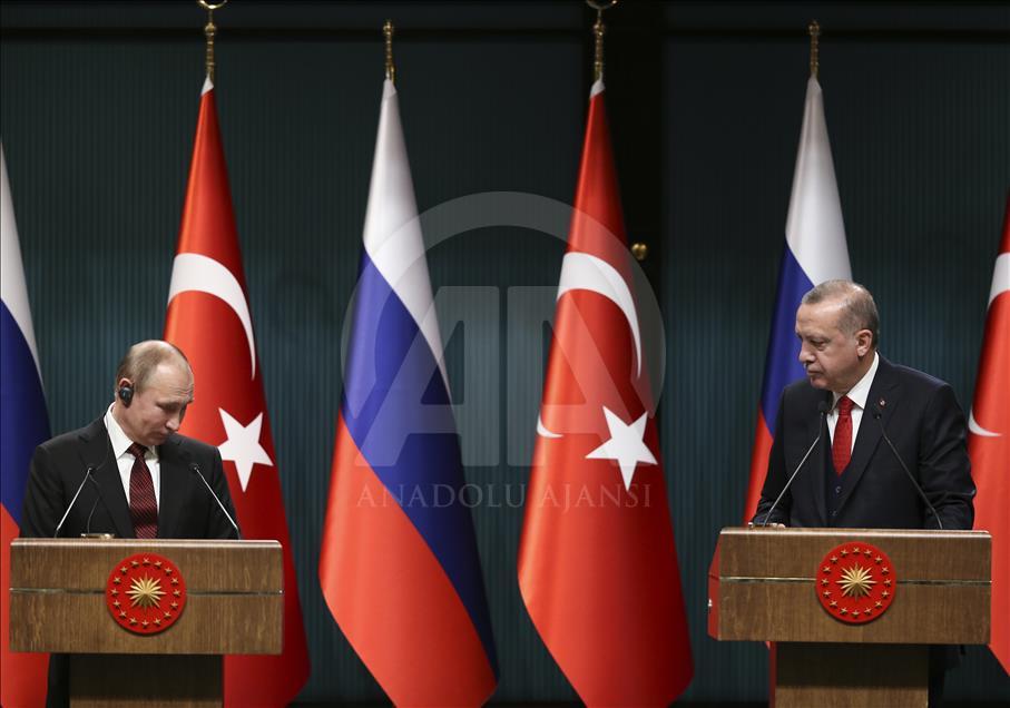 Erdogan - Putin mengadakan konferensi pers di Ankara