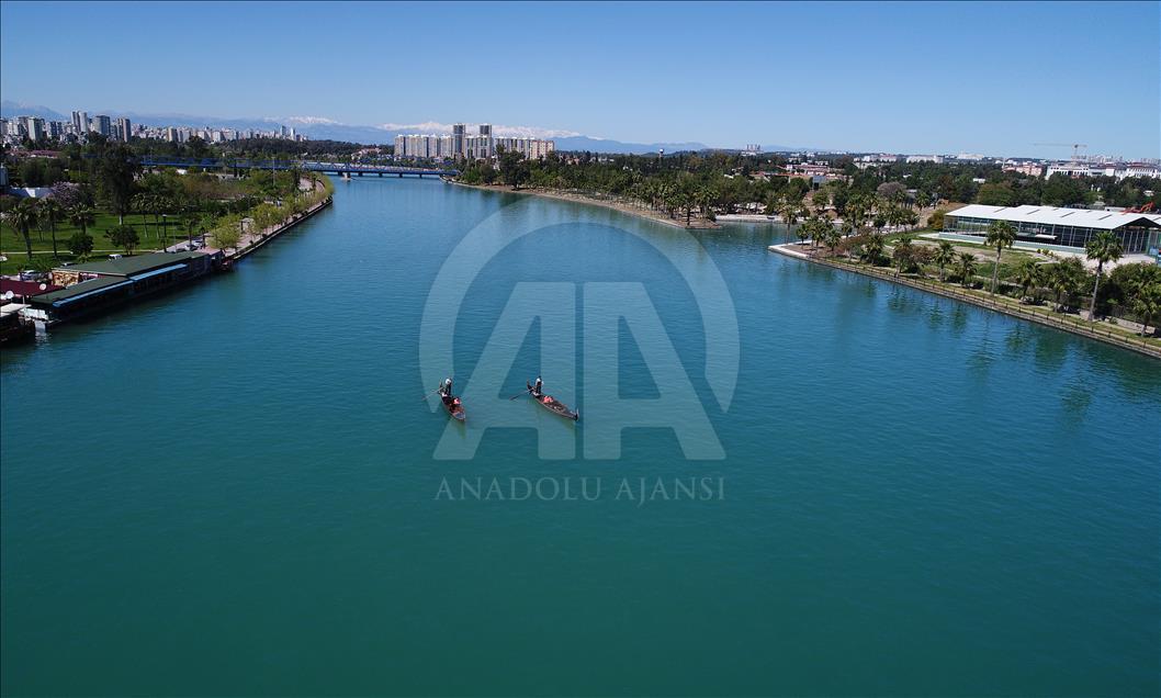 Seyhan Nehri gökyüzünden görüntülendi 
