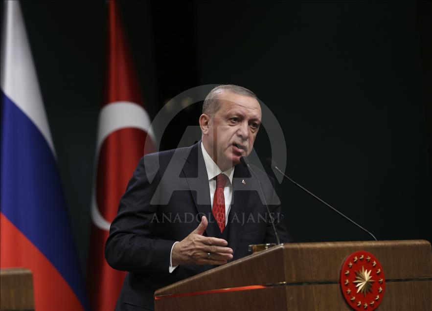 Erdogan - Putin mengadakan konferensi pers di Ankara