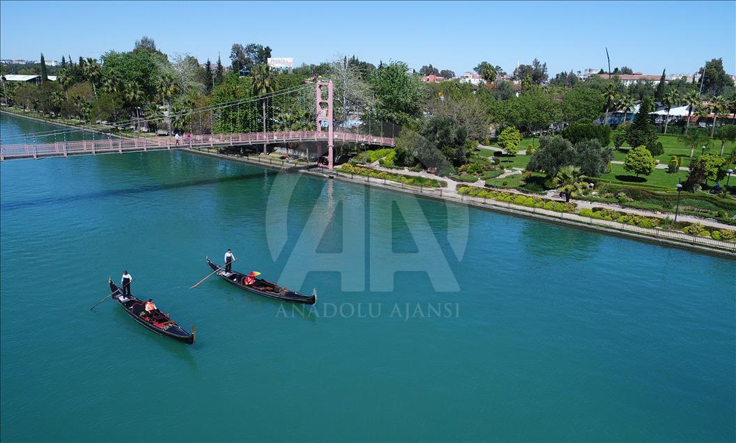 Seyhan Nehri gökyüzünden görüntülendi 