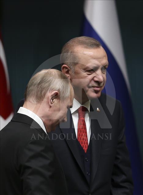 Erdogan - Putin mengadakan konferensi pers di Ankara