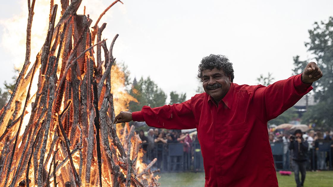 Edirne'de "Kakava ateşi" yandı