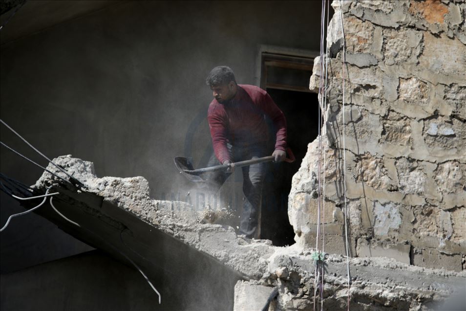 Российская авиация нанесла удар по городу Эль-Баб в Сирии
