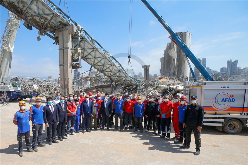 Turkish Vice President Oktay and FM Cavusoglu visit Beirut