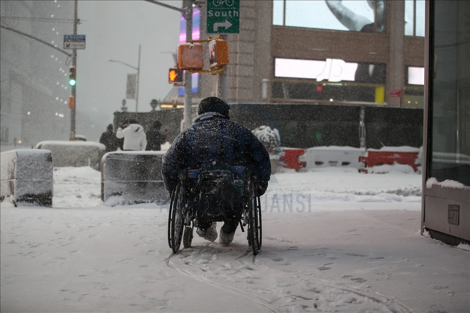 Snowstorm in New York 