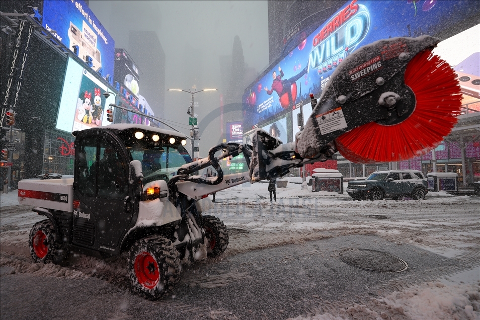 Snowstorm in New York 
