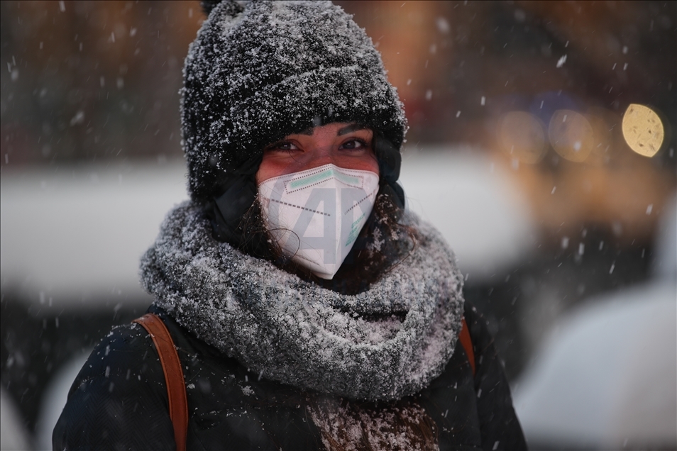 Snowstorm in New York 