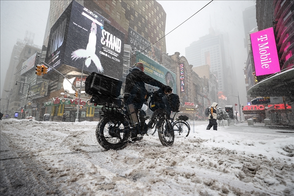 Snowstorm in New York 