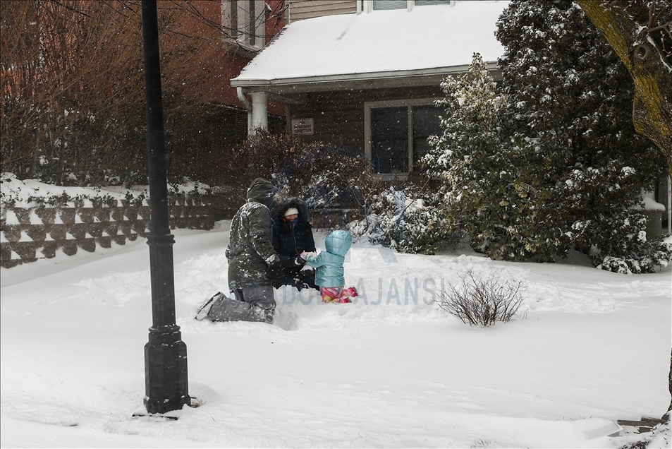 Snowstorm in New Jersey 